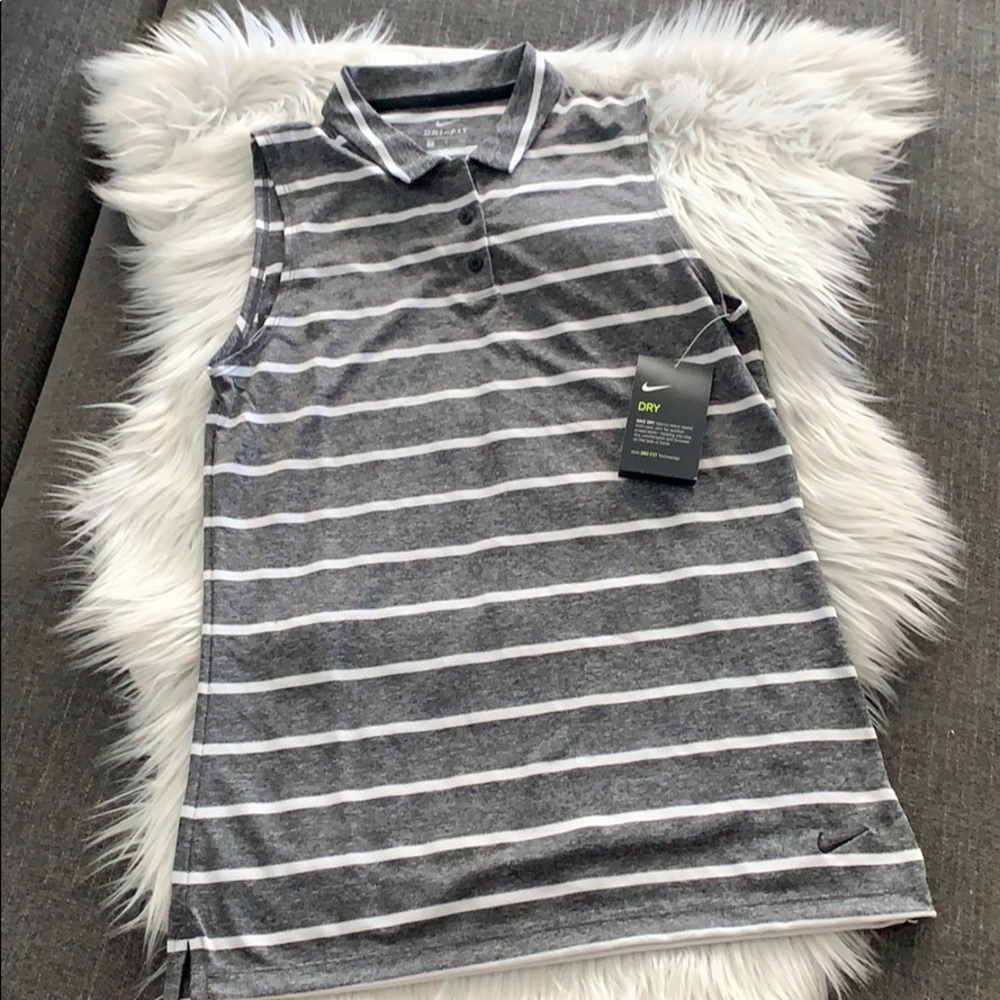 Nike Women's Victory Dri-FIT Polo Shirt Stripped XS